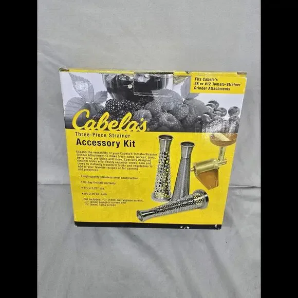 Cabelas 3 Piece Strainer Accessory Kit